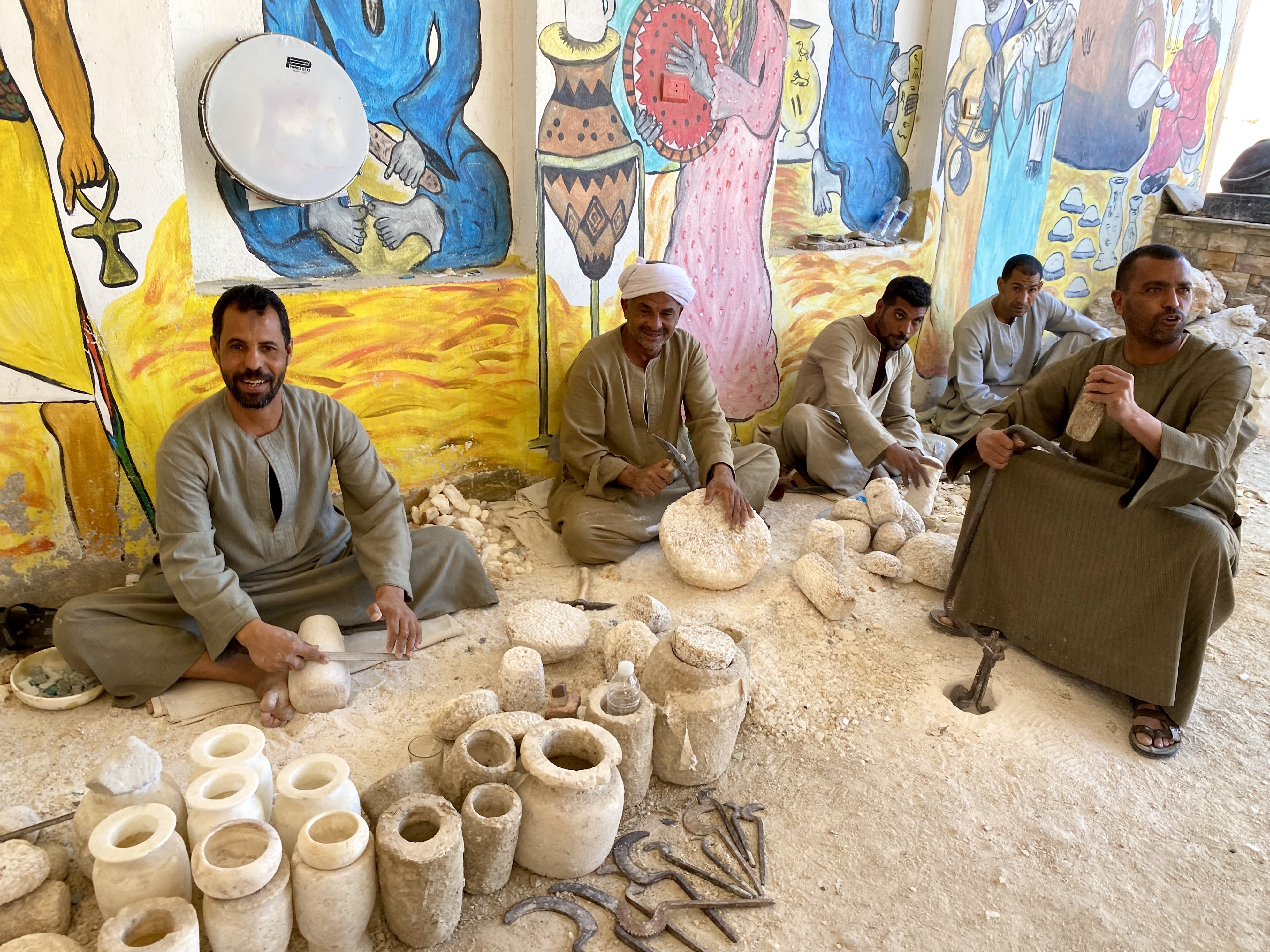 Atelier de alabastru, Luxor, Egipt