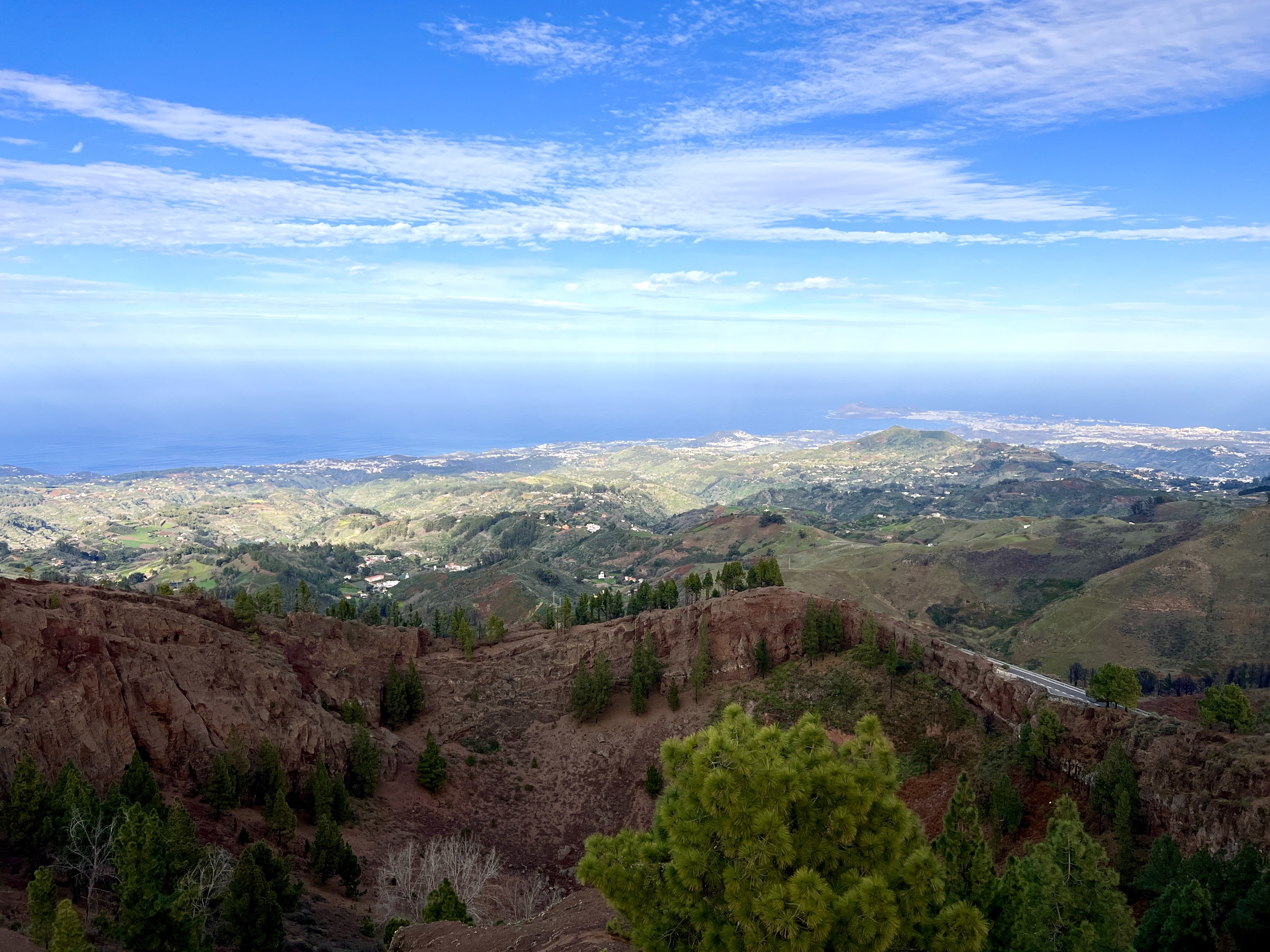 Mirador Caldera de Los Pinos de Galdar, Gran Canaria, Spania